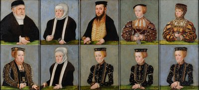 Family of Sigismund I Jagiellon, King of Poland by Lucas Cranach the Younger
